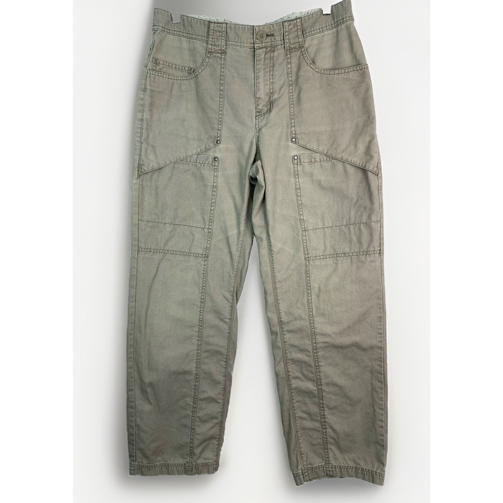 The North Face Men's 32 Green 100% Cotton Straight Leg Cargo Pants